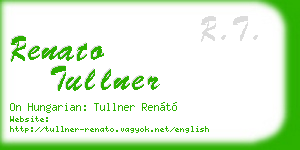 renato tullner business card